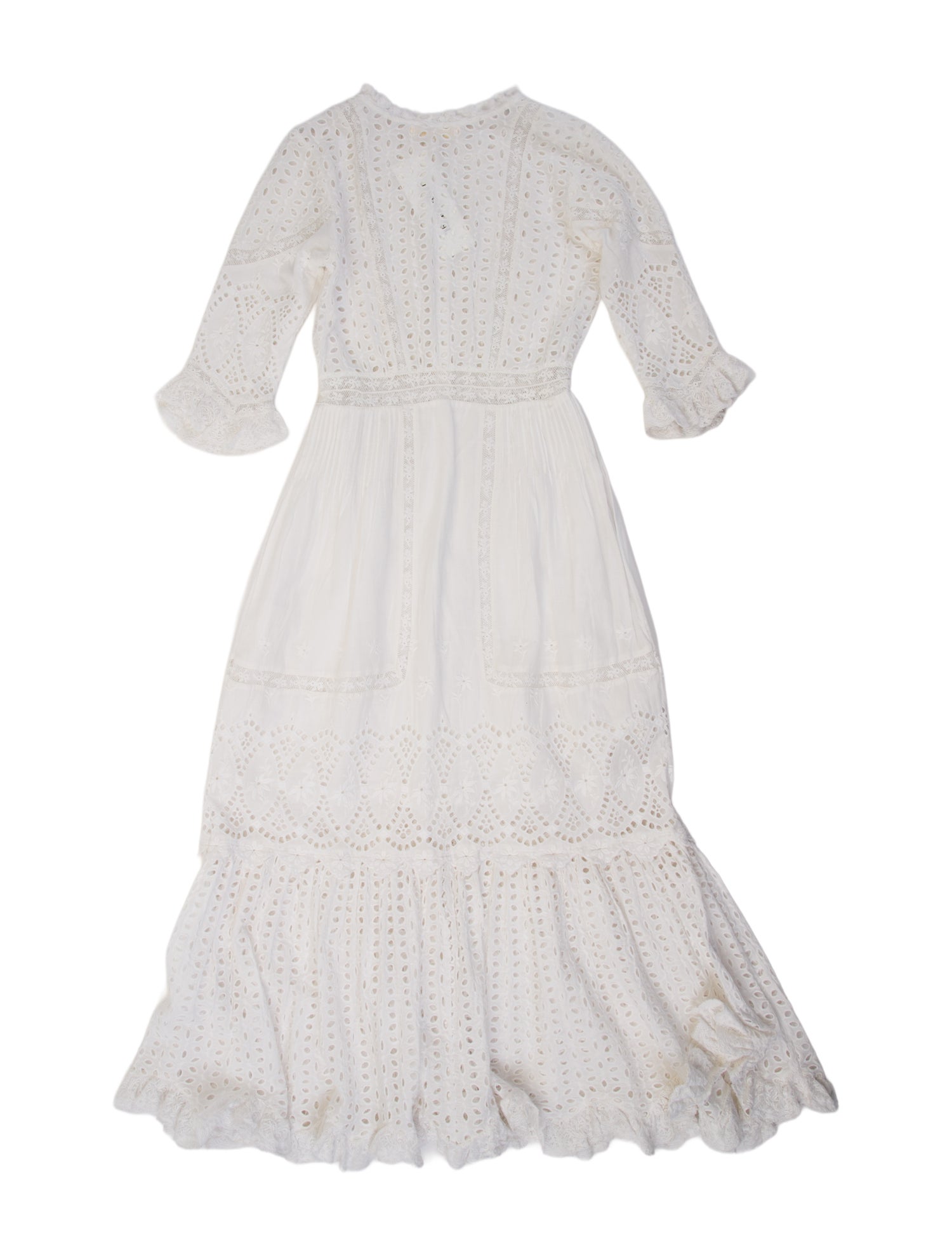 LoveShackFancy Mock Neck Midi Length Dress