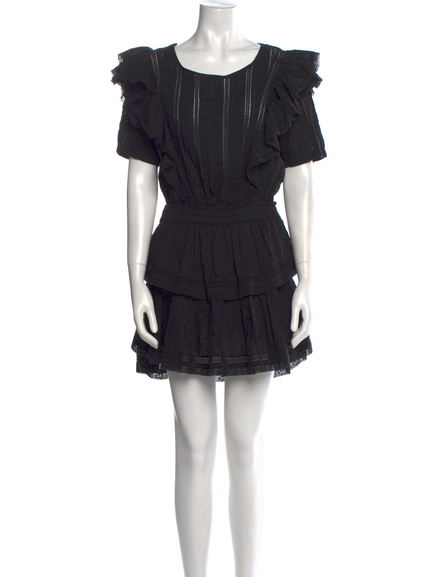 LoveShackFancy Scoop Neck Mini Dress