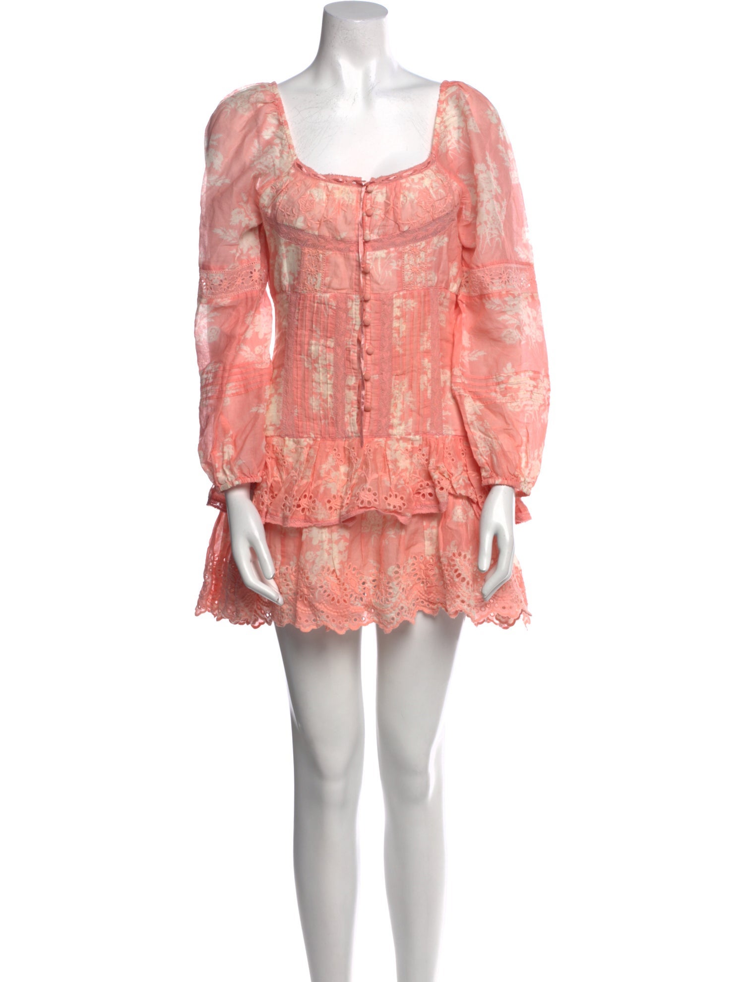 LoveShackFancy Printed Mini Dress