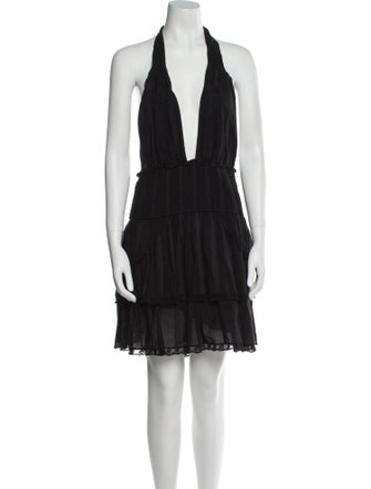 LoveShackFancy Halterneck Mini Dress