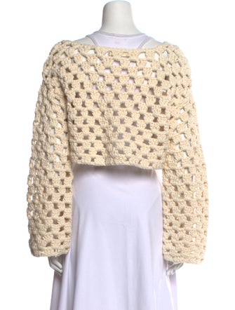 LoveShackFancy Patterned Bateau Neckline Sweater