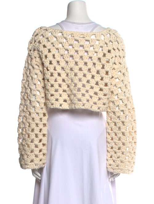 LoveShackFancy Patterned Bateau Neckline Sweater