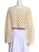 LoveShackFancy Patterned Bateau Neckline Sweater