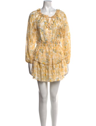 LoveShackFancy Silk Mini Dress