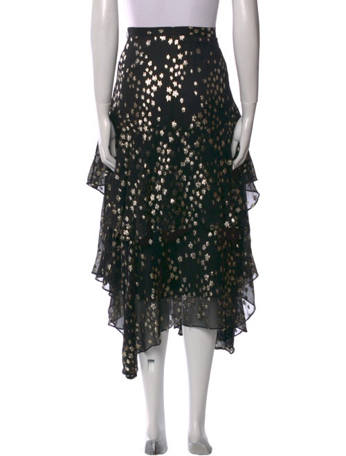 LoveShackFancy Silk Midi Length Skirt