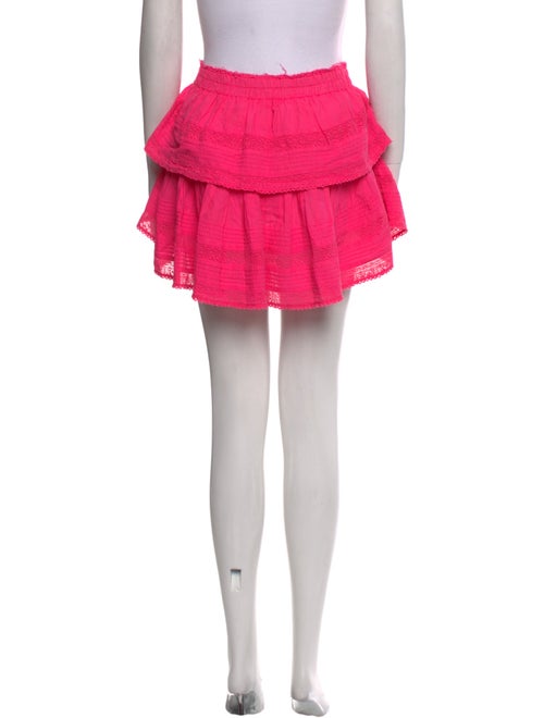 LoveShackFancy Ruffle Embellishment Mini Skirt