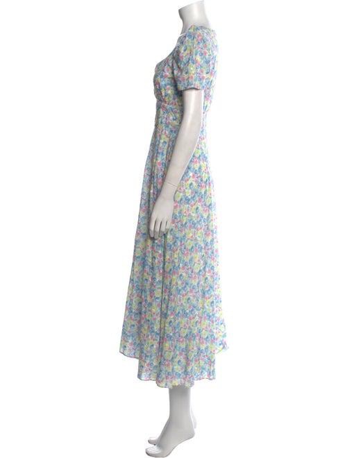 LoveShackFancy Floral Print Long Dress