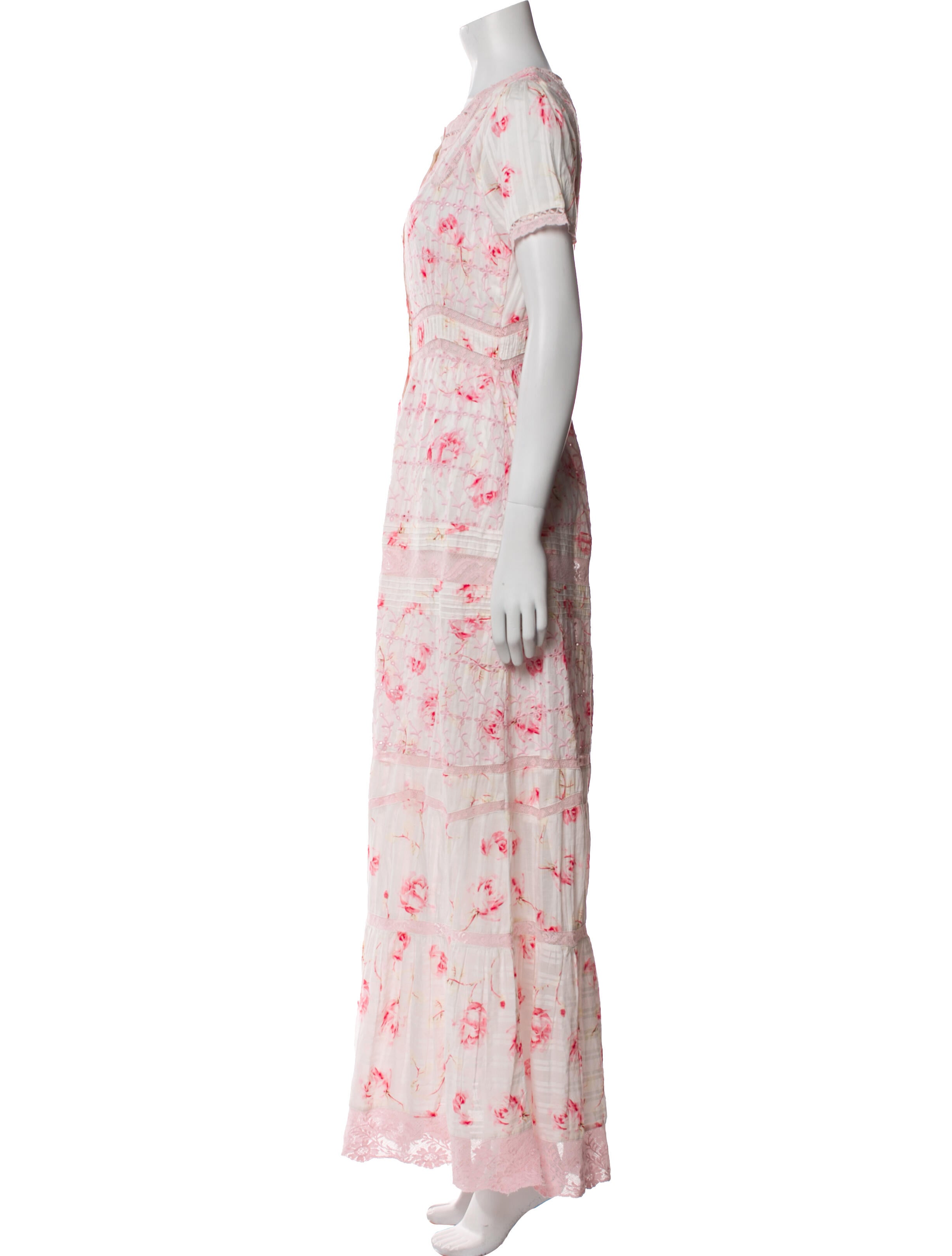 LoveShackFancy Floral Print Long Dress w/ Tags