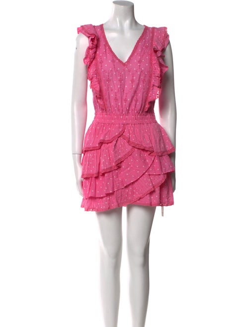 LoveShackFancy Polka Dot Print Mini Dress