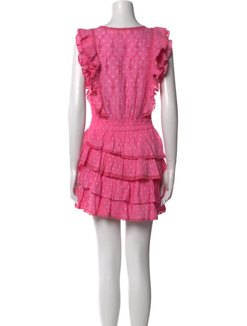 LoveShackFancy Polka Dot Print Mini Dress