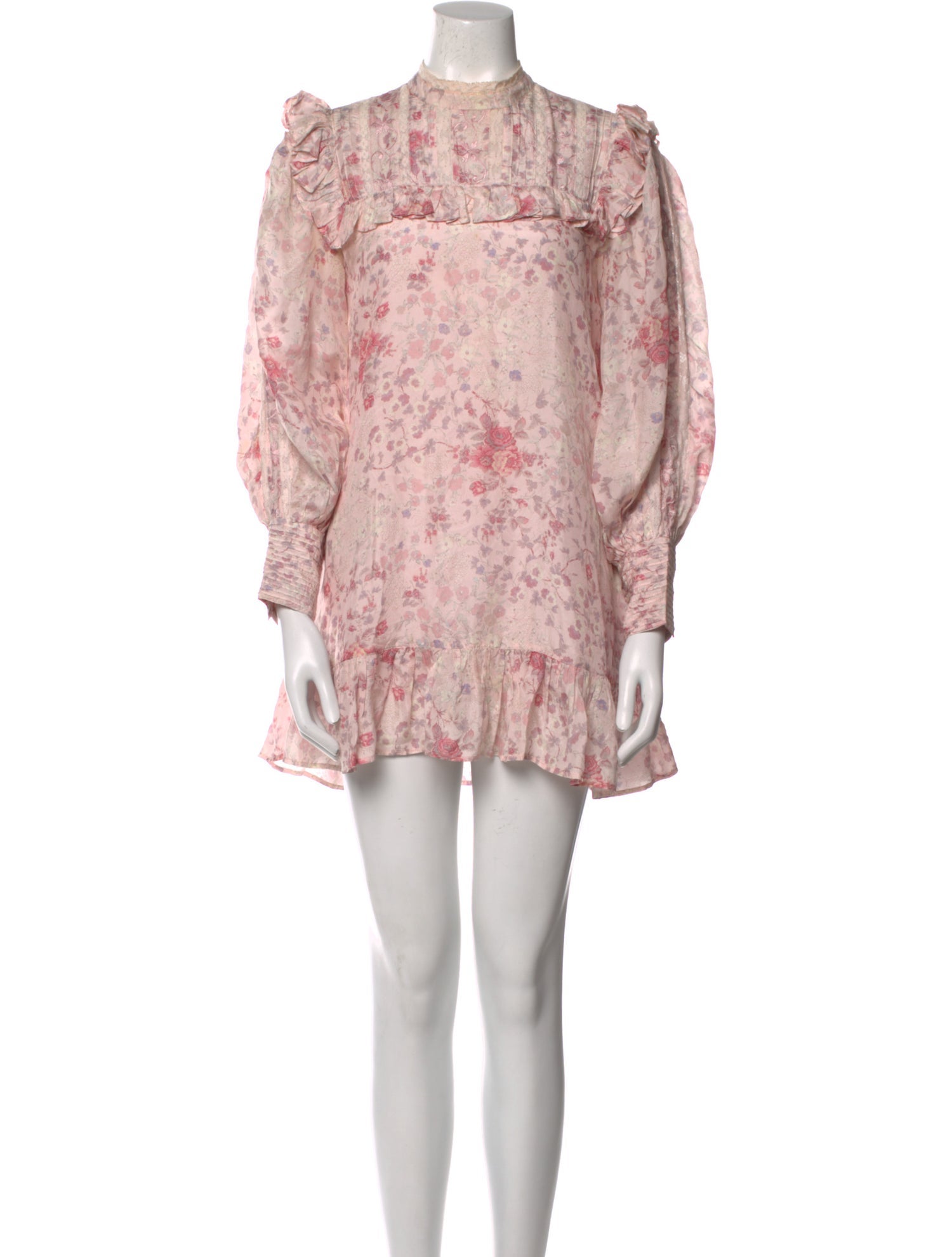 LoveShackFancy Silk Mini Dress