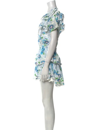 LoveShackFancy Printed Mini Dress