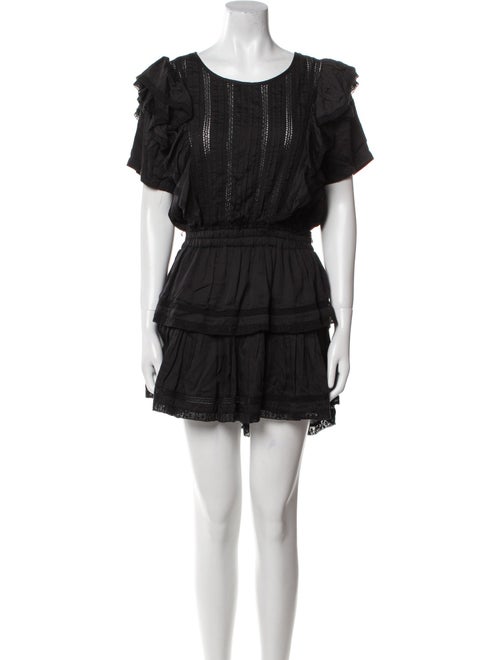 LoveShackFancy Scoop Neck Mini Dress