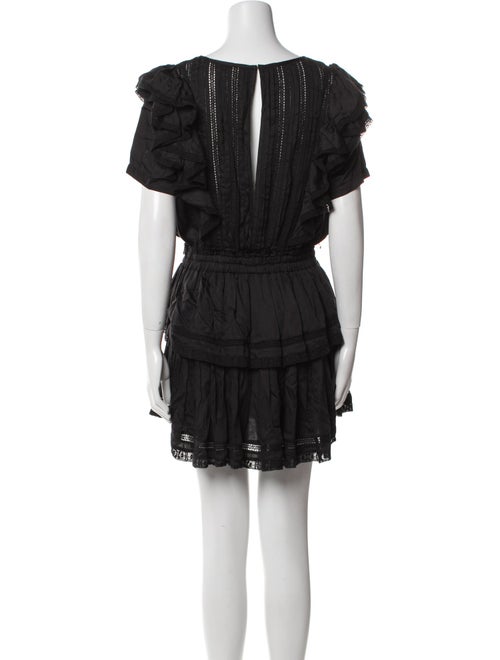 LoveShackFancy Scoop Neck Mini Dress