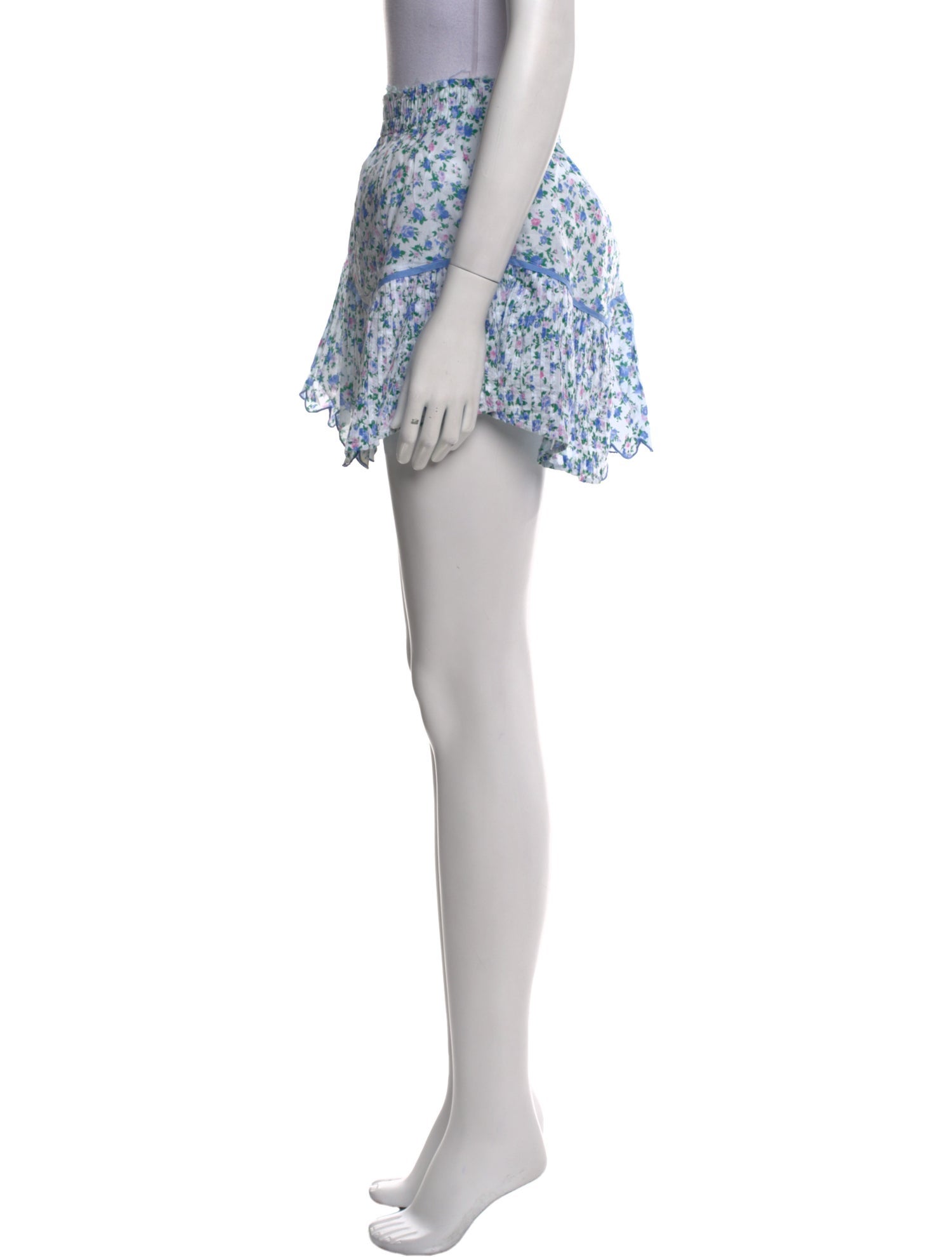 LoveShackFancy Floral Print Long Skirt