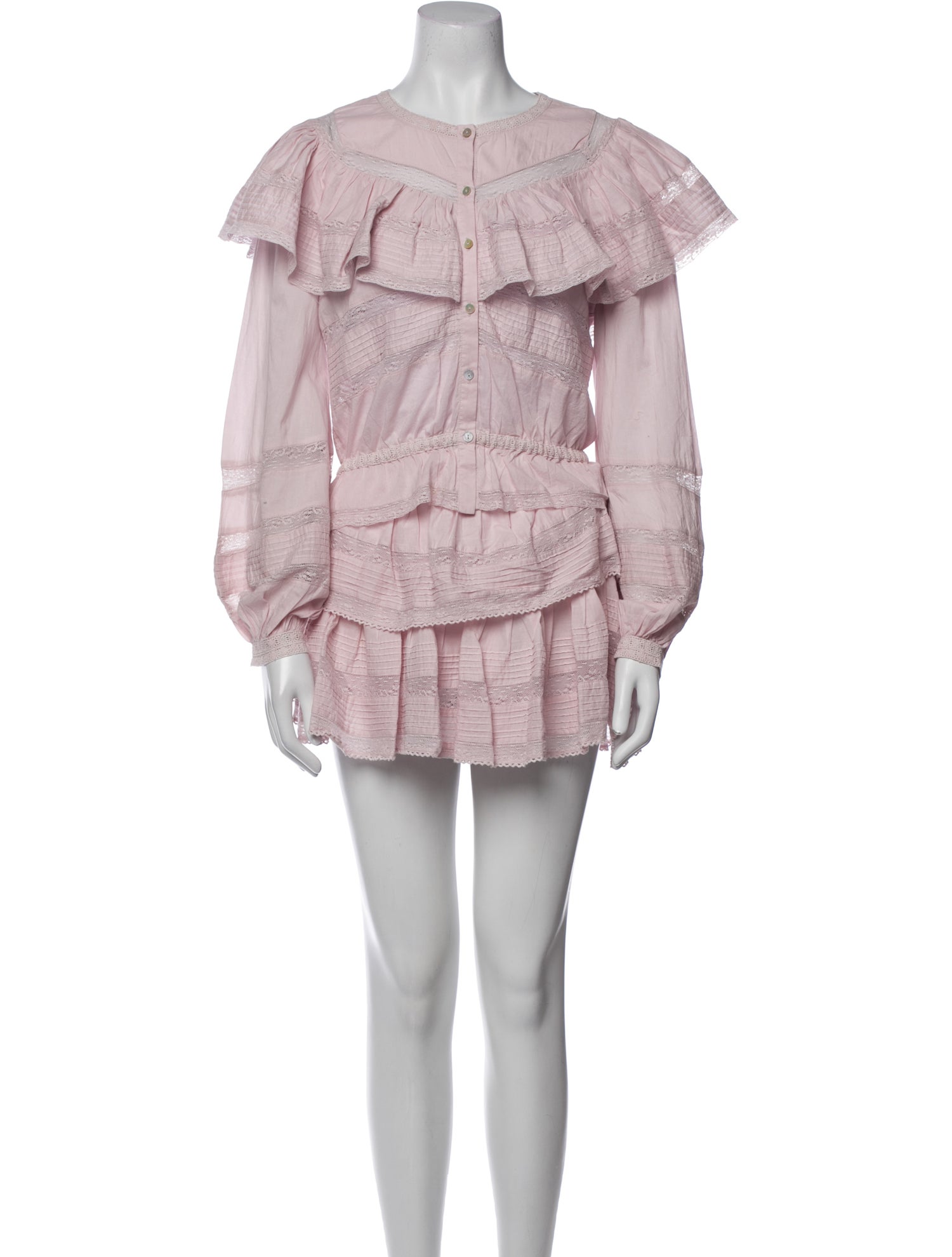 LoveShackFancy Ruffle Embellishment Skirt Set