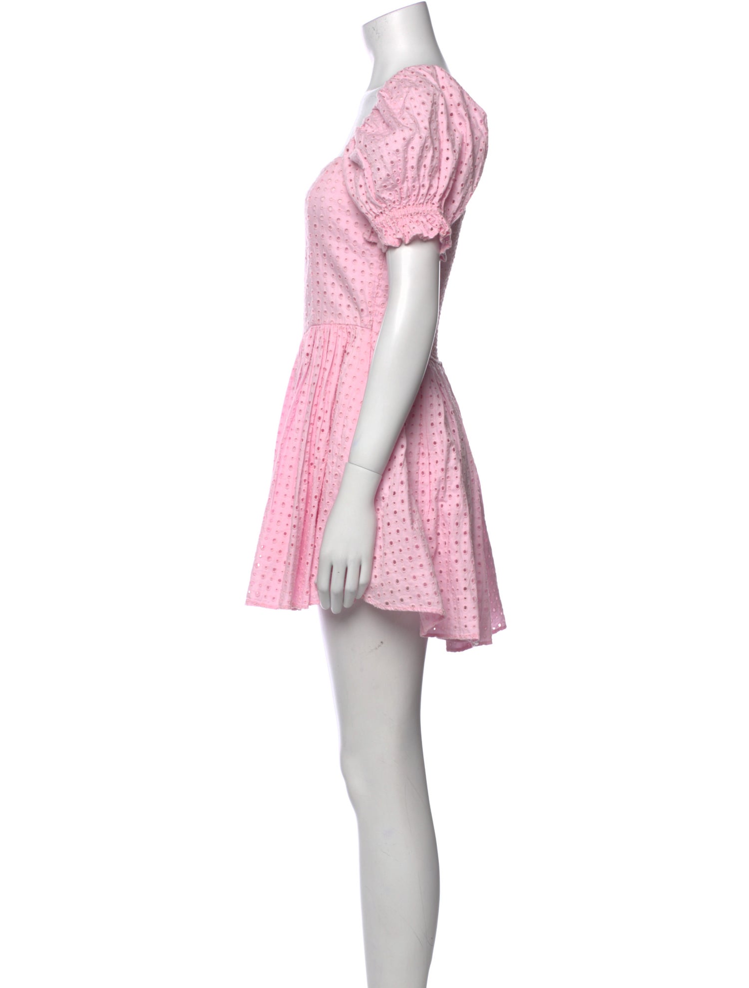 LoveShackFancy Floral Print Mini Dress