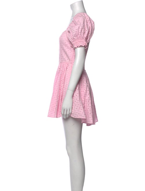 LoveShackFancy Floral Print Mini Dress