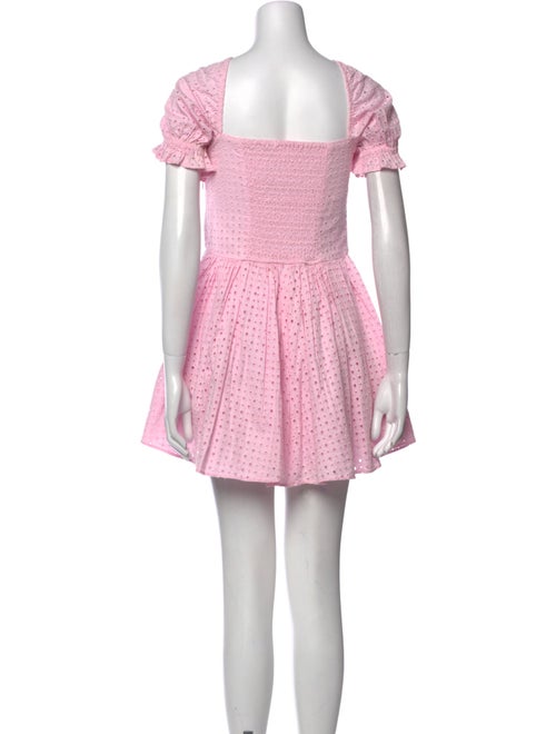 LoveShackFancy Floral Print Mini Dress