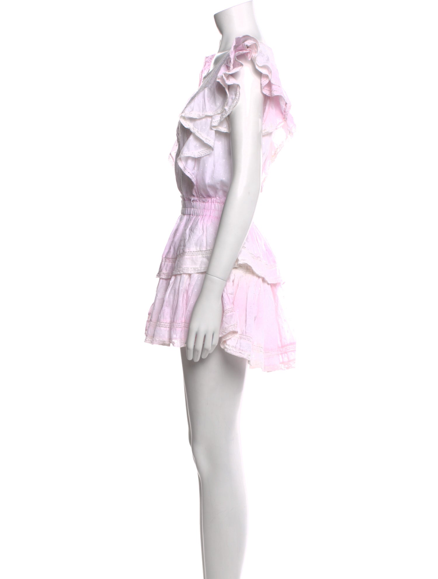 LoveShackFancy Striped Mini Dress