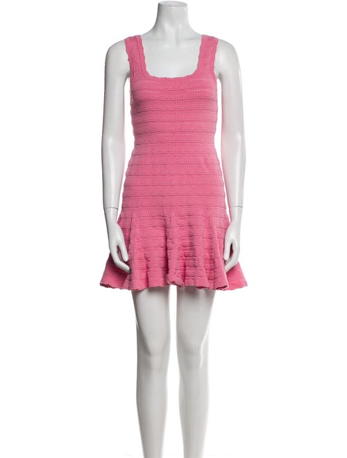 LoveShackFancy Square Neckline Mini Dress