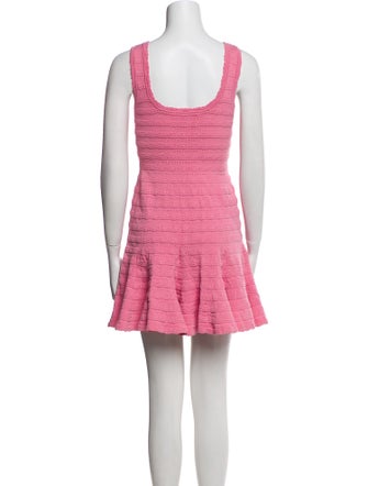 LoveShackFancy Square Neckline Mini Dress