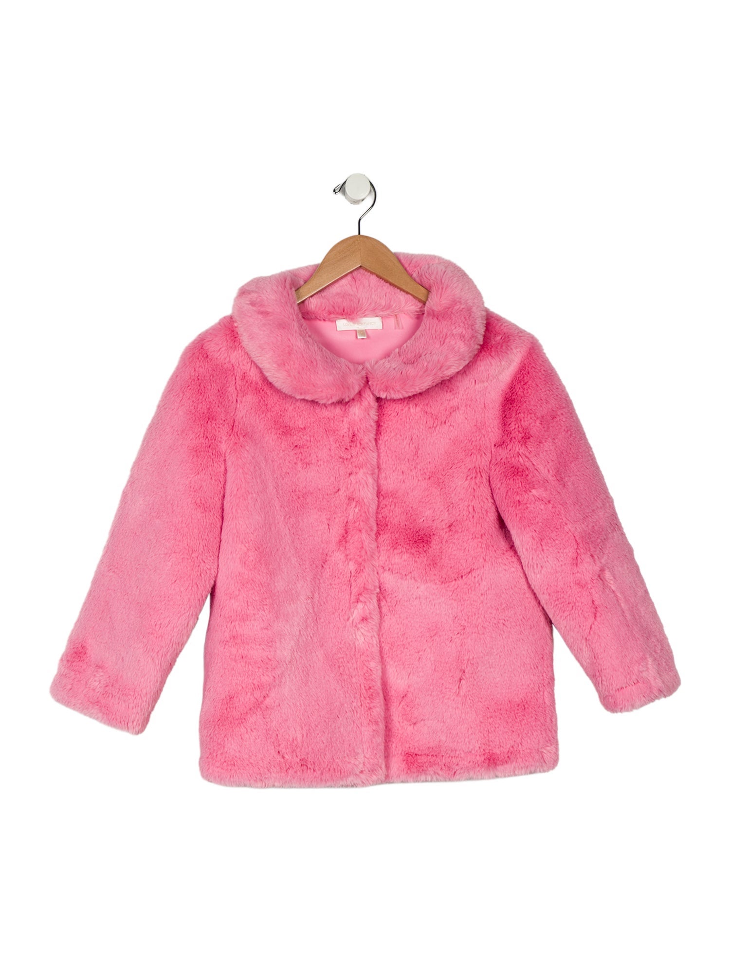 LoveShackFancy Girls' Faux Fur Coat