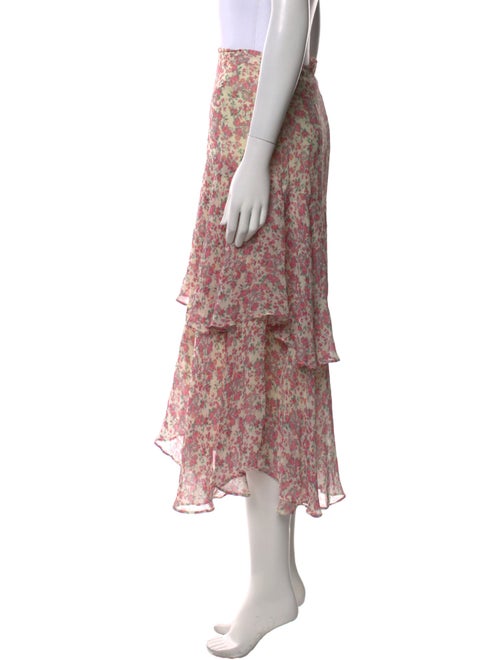 LoveShackFancy Silk Knee-Length Skirt