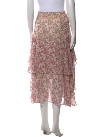 LoveShackFancy Silk Knee-Length Skirt