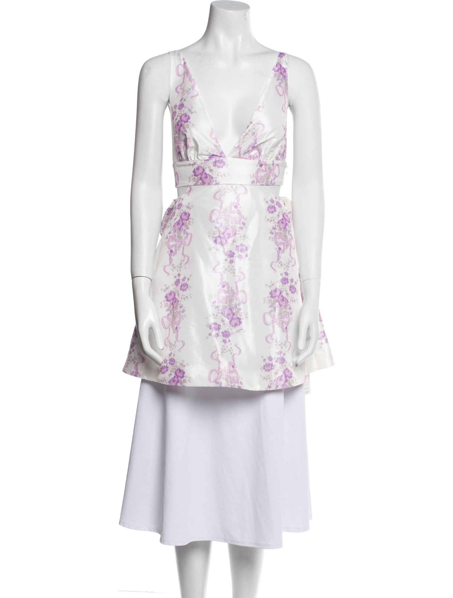 LoveShackFancy Floral Print Square Neckline Tunic w/ Tags