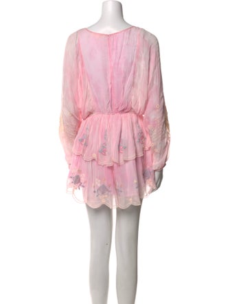 LoveShackFancy Printed Mini Dress