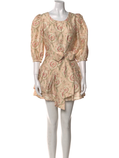 LoveShackFancy Silk Mini Dress