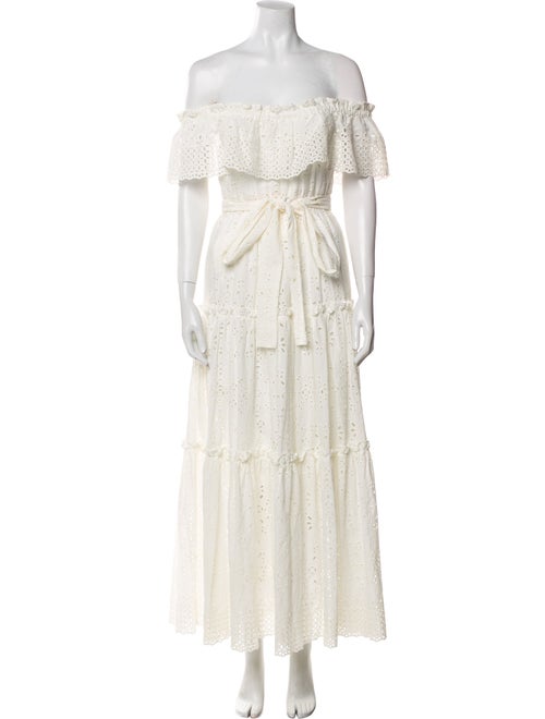 LoveShackFancy Off-The-Shoulder Long Dress