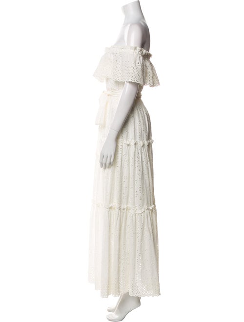 LoveShackFancy Off-The-Shoulder Long Dress