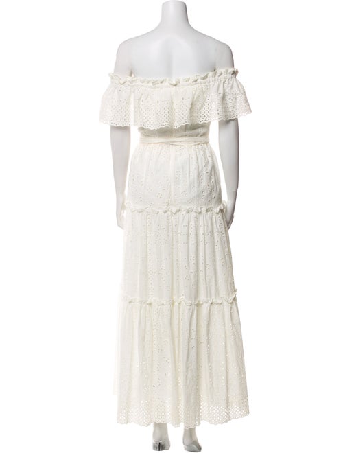 LoveShackFancy Off-The-Shoulder Long Dress