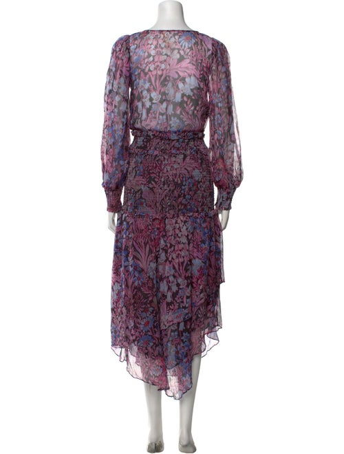 LoveShackFancy Printed Midi Length Dress