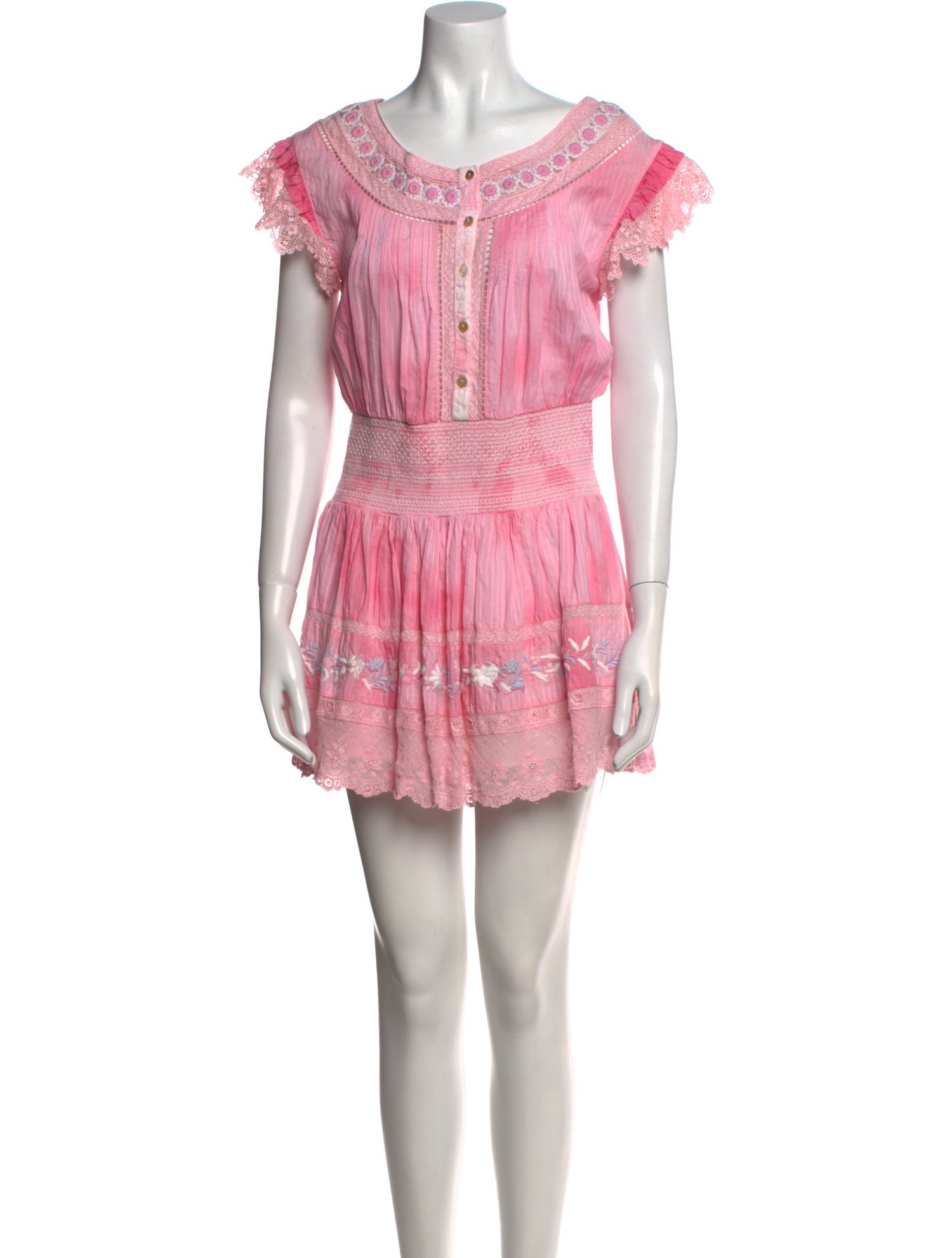 LoveShackFancy Printed Mini Dress