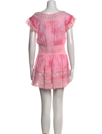 LoveShackFancy Printed Mini Dress