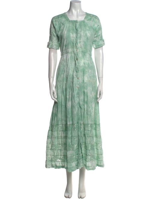 LoveShackFancy Printed Long Dress