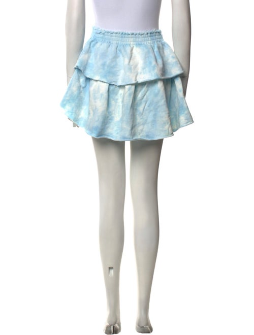 LoveShackFancy Tie-Dye Print Mini Skirt