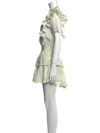 LoveShackFancy Scoop Neck Mini Dress