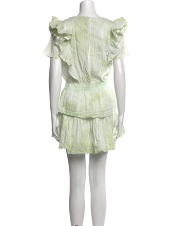 LoveShackFancy Scoop Neck Mini Dress