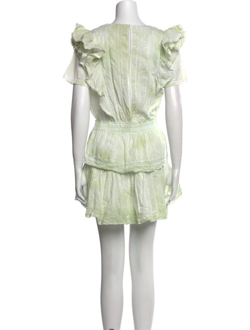 LoveShackFancy Scoop Neck Mini Dress