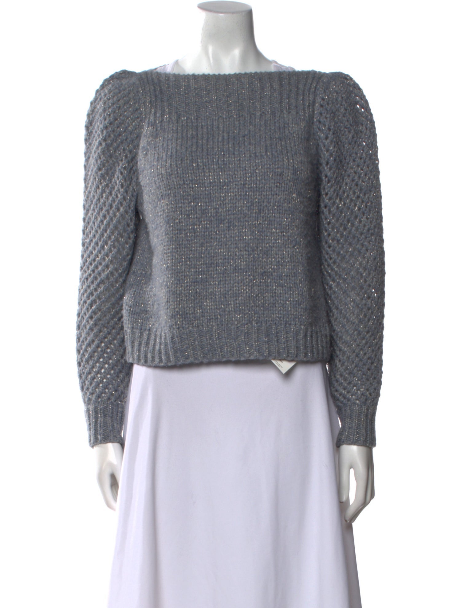 LoveShackFancy Baby Alpaca Bateau Neckline Sweater