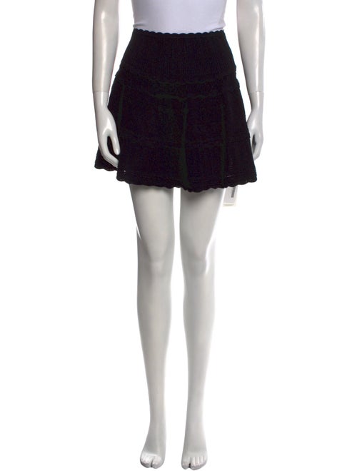 LoveShackFancy Ruffle Embellishment Mini Skirt