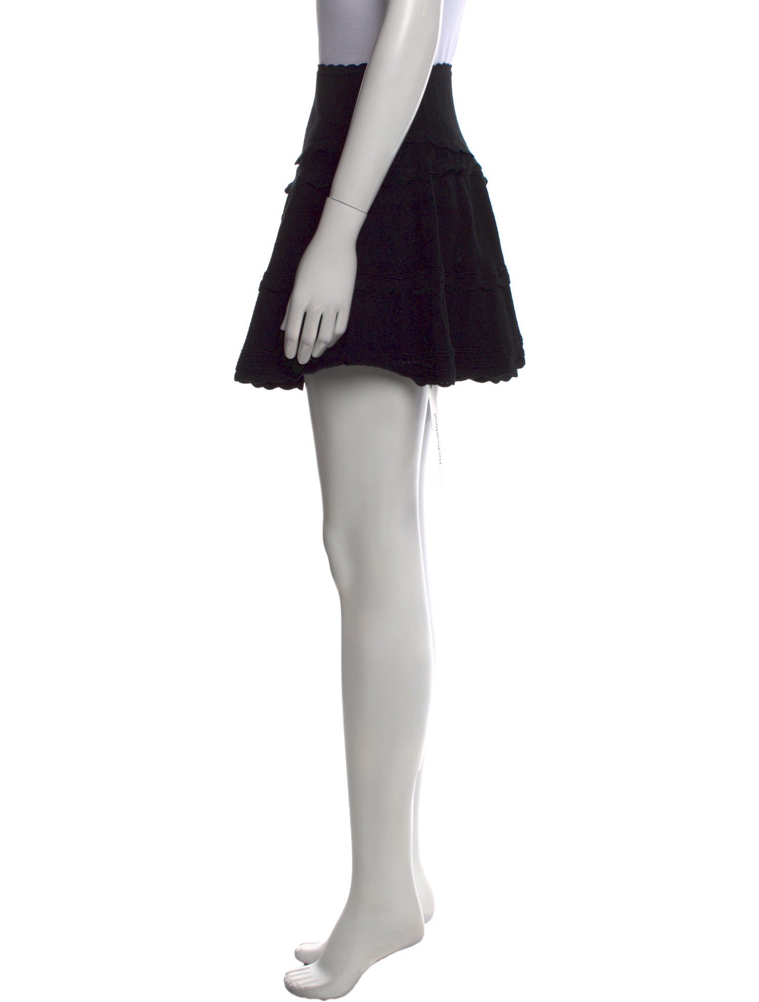 LoveShackFancy Ruffle Embellishment Mini Skirt