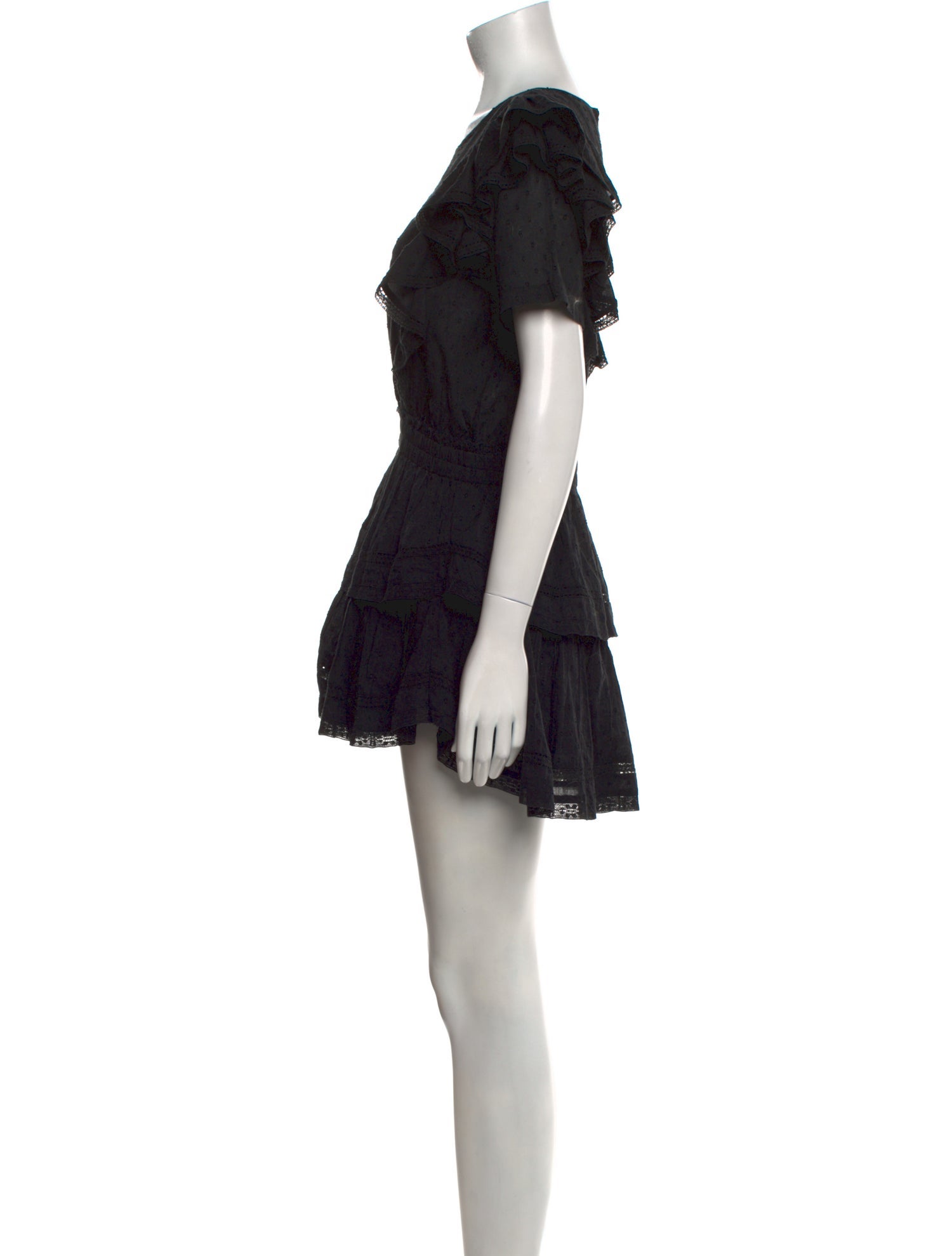 LoveShackFancy Crew Neck Mini Dress