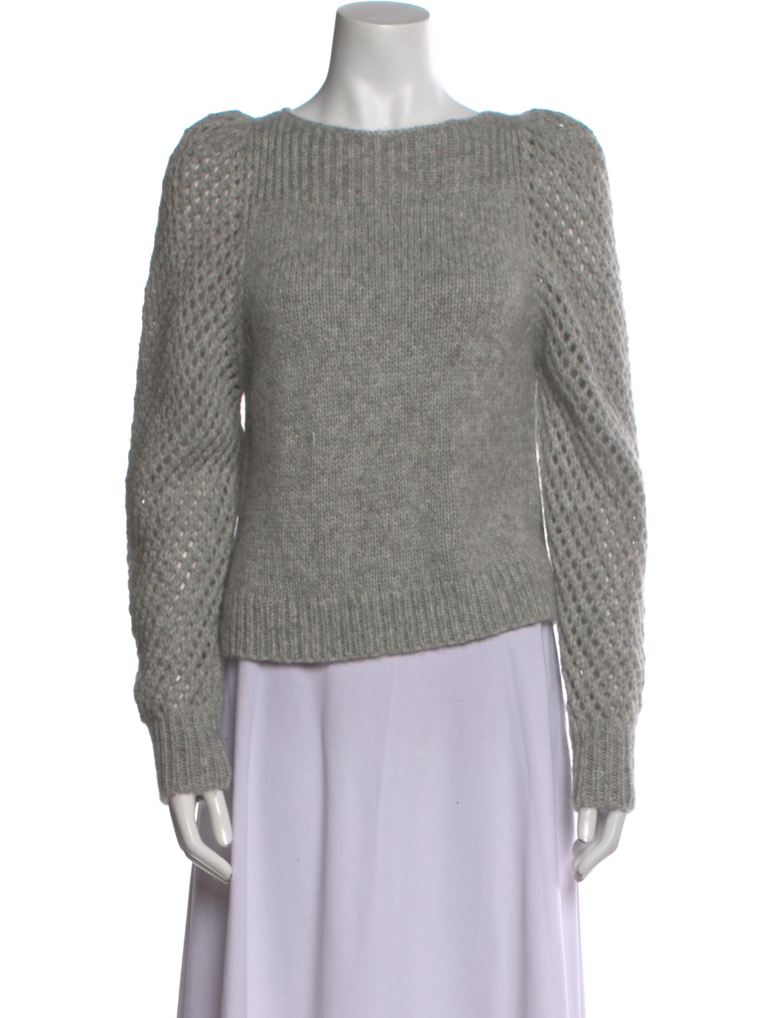 LoveShackFancy Baby Alpaca Bateau Neckline Sweater