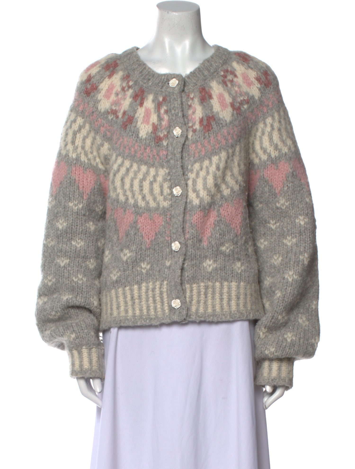 LoveShackFancy Alpaca Printed Sweater