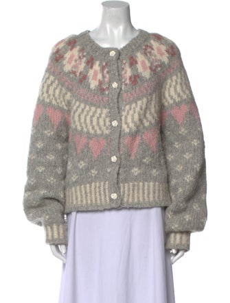 LoveShackFancy Alpaca Printed Sweater